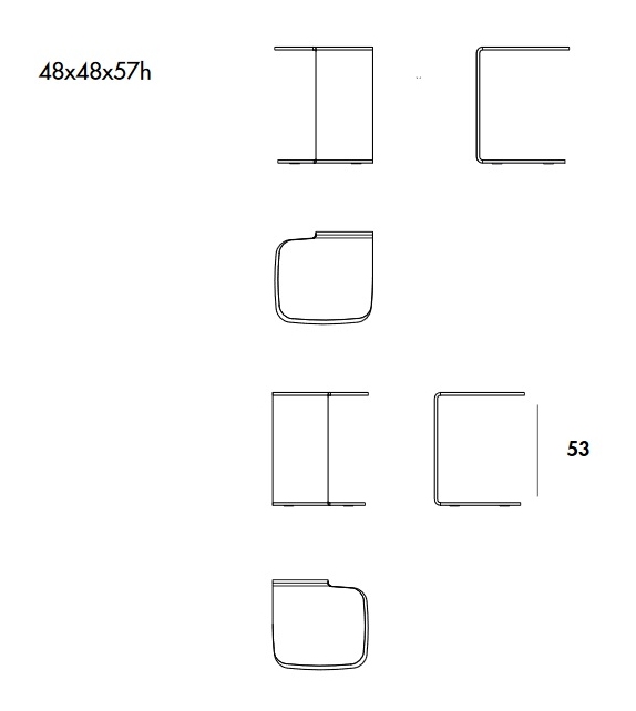 Shell Sovet Couchtisch