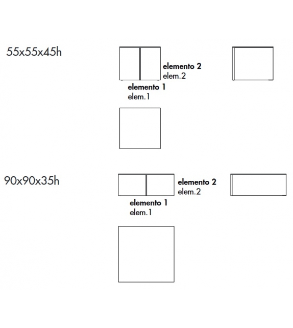Regolo Quadratischen Sovet Couchtisch