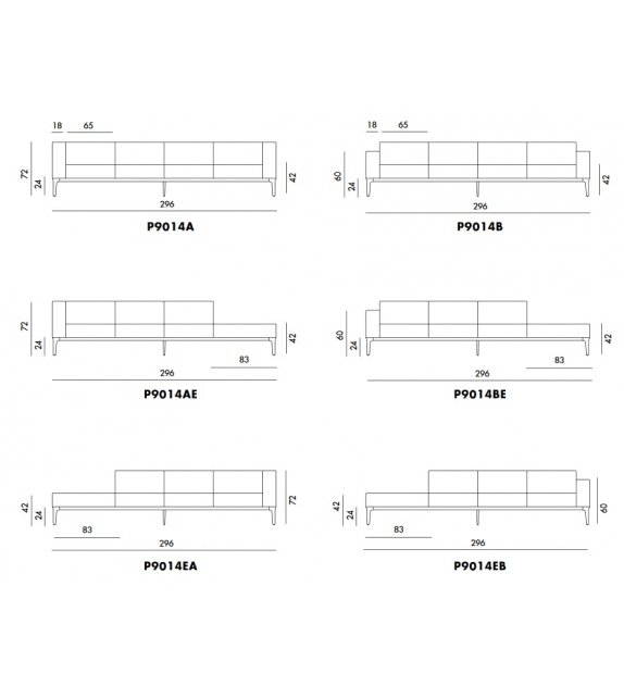 Slim 4 Seats Sovet Sofa