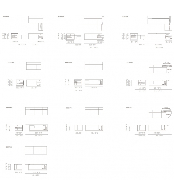 Jobs Desk Poltrona Frau Escritorio