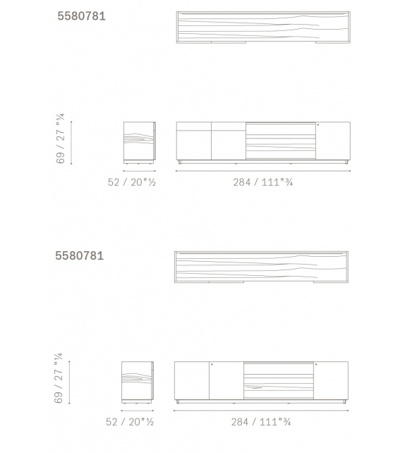 Jobs Kleiner Schrank 284 Poltrona Frau