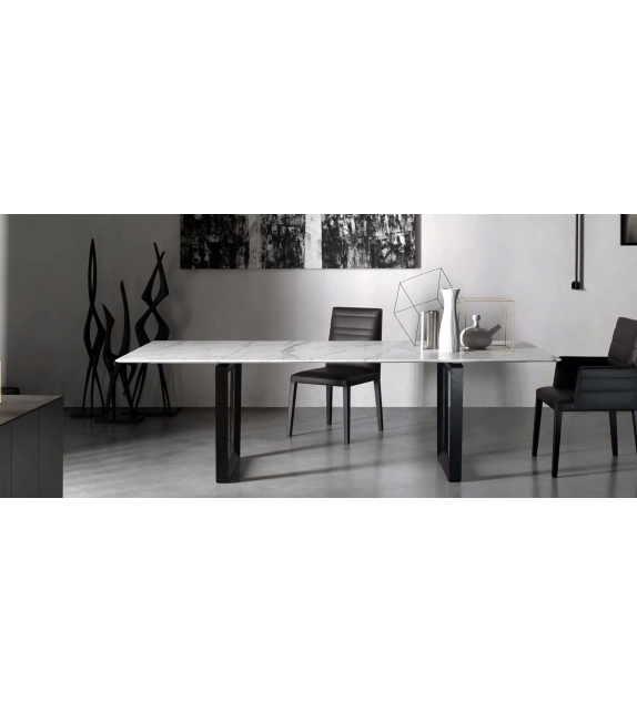 Bolero Poltrona Frau Table with Marble Top