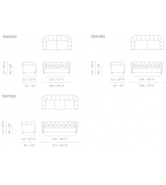 Sofa Arcadia Poltrona Frau