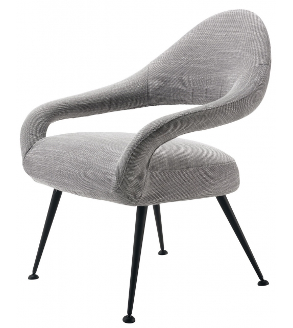 Letizia poltroncina con appoggi Frassino tinto teak