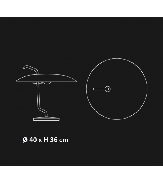 Prêt pour l'expédition - Model 357 Astep Lampe de Table