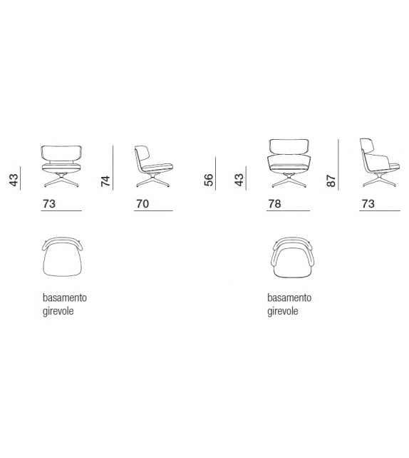 Piccadilly Molteni & C Armchair