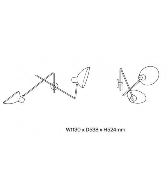 VV Cinquanta Twin Astep Lámpara de Pared