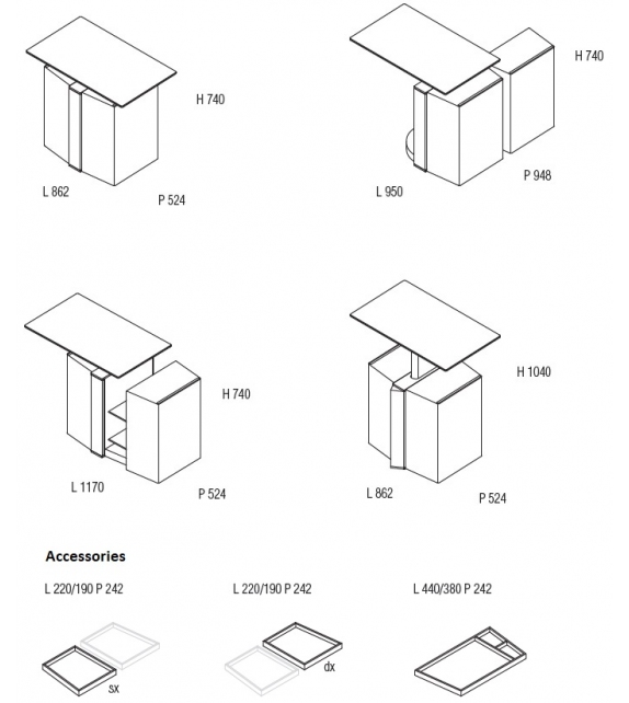 Touch Down Unit Molteni & C Poste de Travail