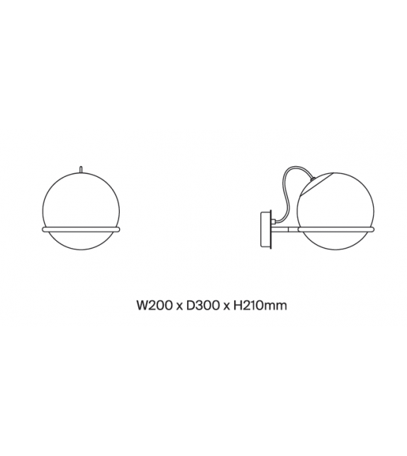 Model 238/1 Astep Wall Lamp