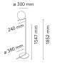 Pronta consegna - IC F2 Flos Lampada da Terra