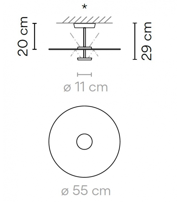 Flat Vibia Plafonnier - 5915