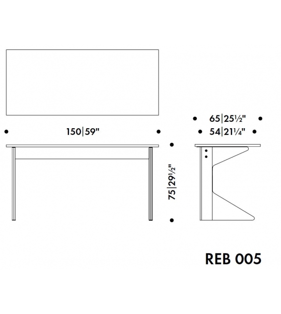 REB 005 Kaari Desk Artek Escritorio