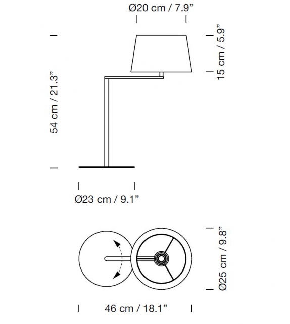 Americana Santa&Cole Table lamp