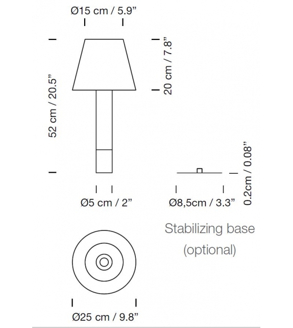 Básica M1 Santa&Cole Lampe de Table