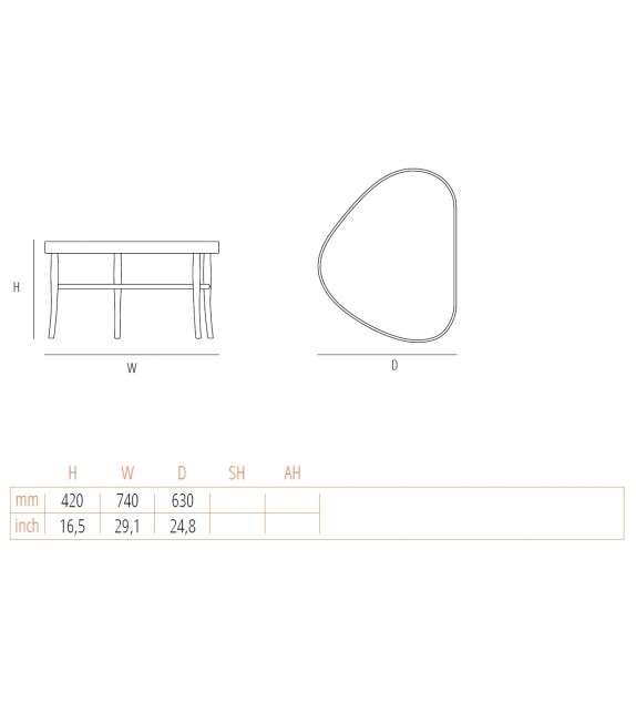 Peer B Gebrüder Thonet Vienna Coffee Table