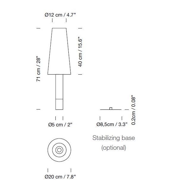 Básica M2 Santa&Cole Table Lamp