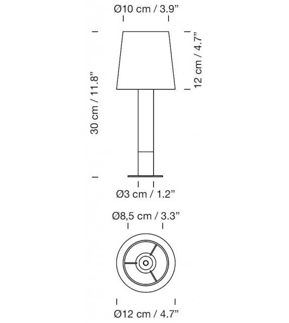 Básica Minima Santa&Cole Lampe de Table