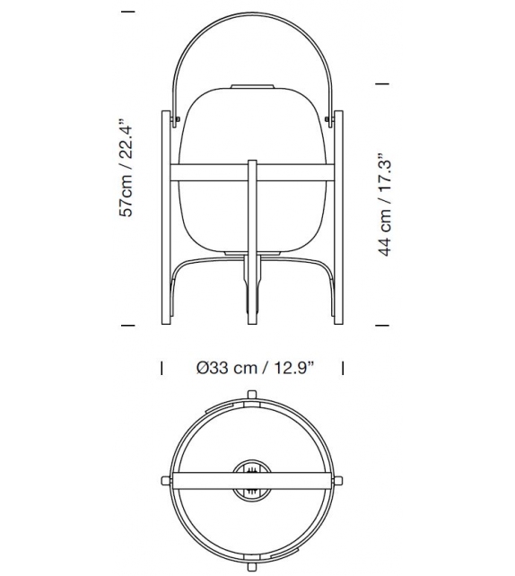 Cestita Santa&Cole Lampe de Table