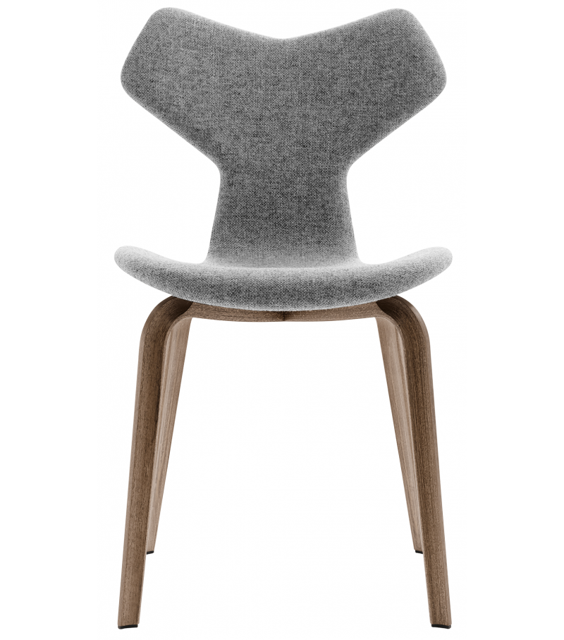 Grand Prix Sedia Rivestita con Gambe in Legno Fritz Hansen