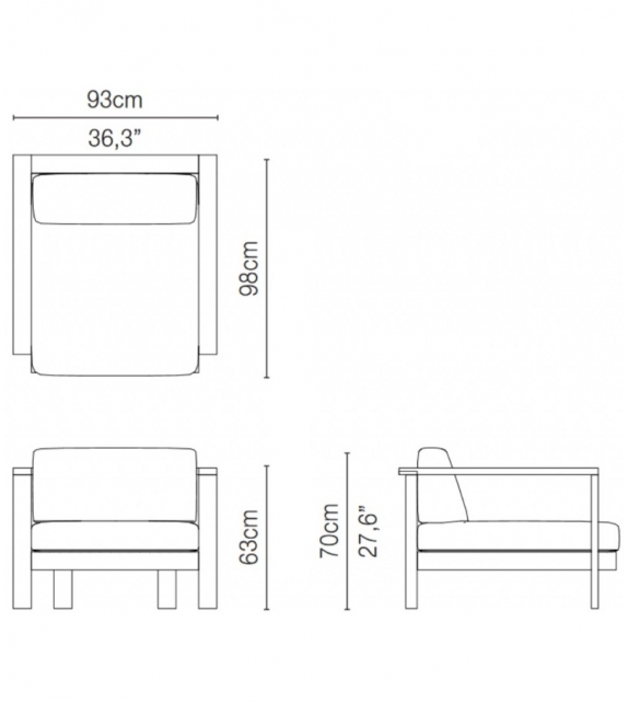 Pure Sofa Tribù Armchair