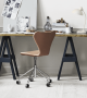 Series 7 Sedia Girevole Rivestita Fritz Hansen