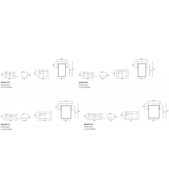 Wall Living Divani Schlafsofa