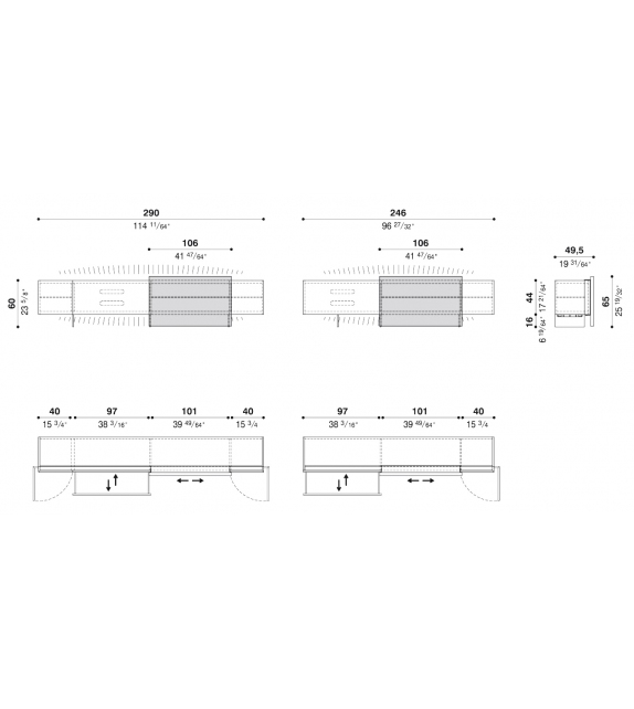 Alterego Acerbis Sideboard