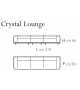 Crystal Lounge Glas Italia Canapé 3 Places