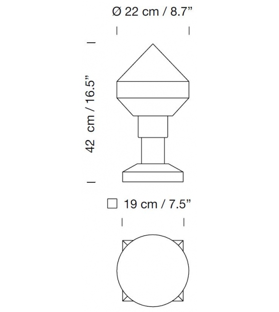 Zeleste Santa&Cole Lampe de Table