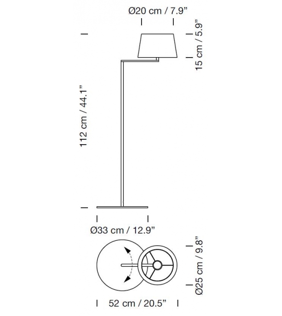Americana Santa&Cole Floor Lamp