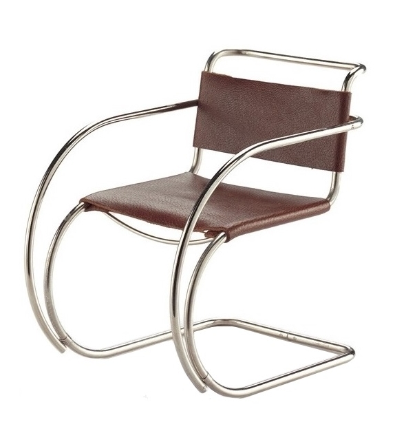 Miniature MR 20, Mies van der Rohe, in pelle