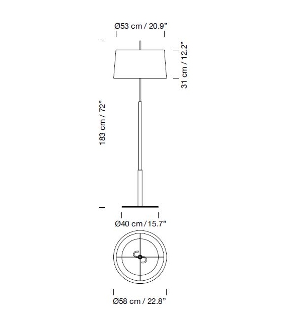 Diana Mayor Santa&Cole Floor Lamp