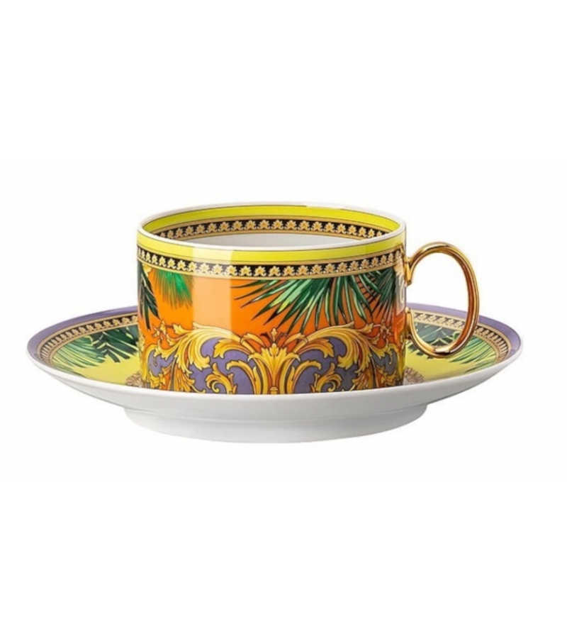 Jungle Animalier Yellow Rosenthal Versace Tazza Tè