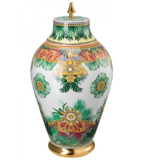 Jungle Animalier Rosenthal Versace Vaso con Coperchio