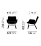 East River Chair Chaise Vitra