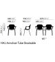 HAL RE Armchair Tube Stackable Vitra Chaise