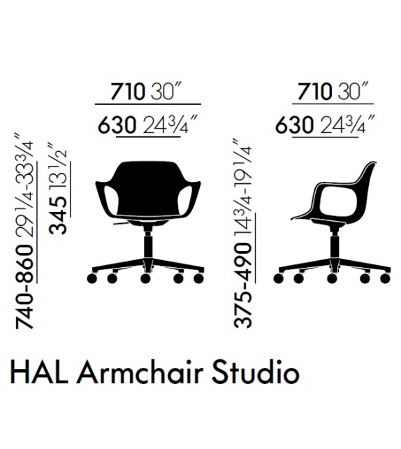 HAL RE Armchair Studio Vitra