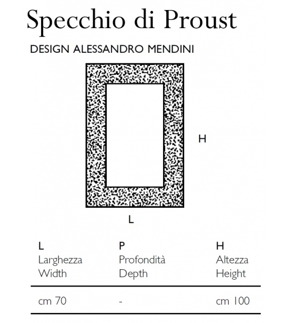 Specchio di Proust Glas Italia