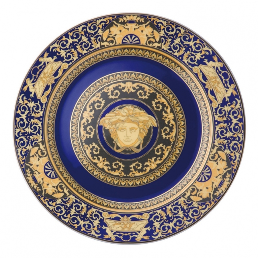 Medusa Blue Rosenthal Versace Wall Plate - Miliashop