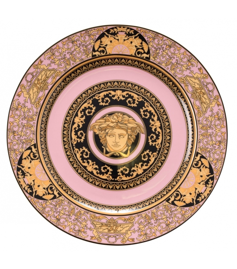 Medusa Rose Rosenthal Versace Assiette de Présentation