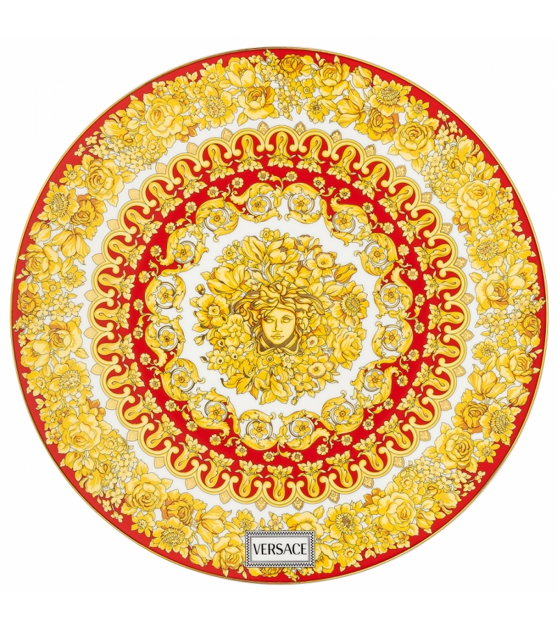 Medusa Rhapsody Red Rosenthal Versace Piatto Segnaposto