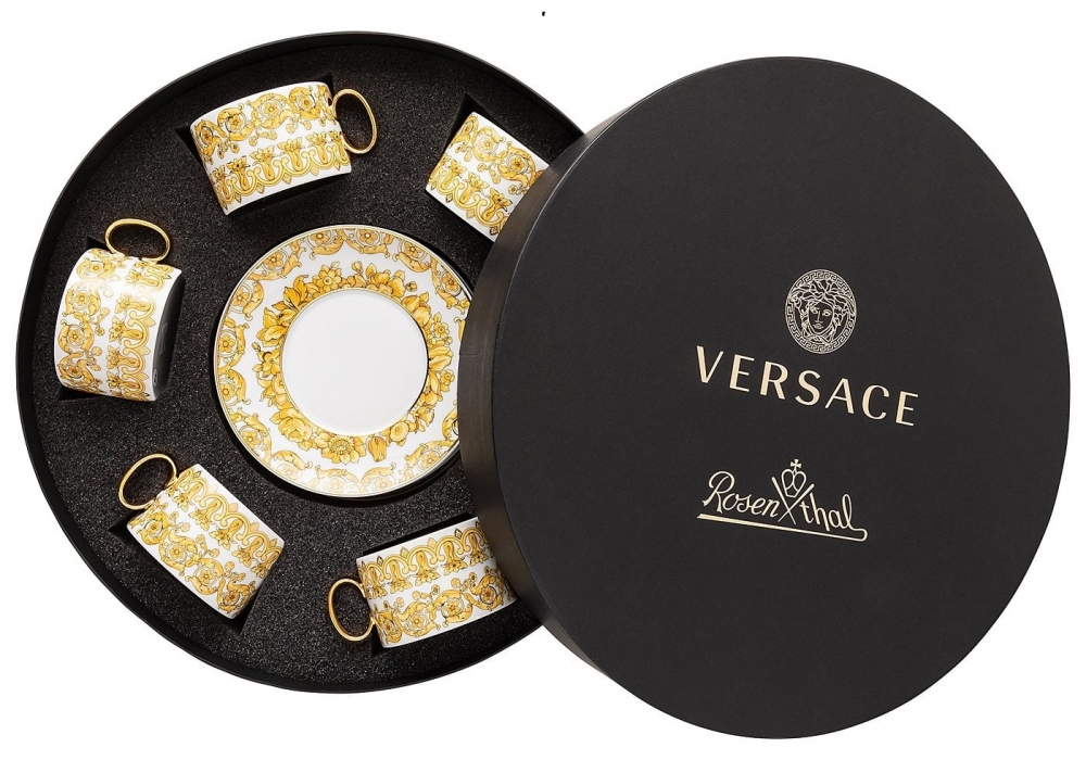 Medusa Rhapsody Rosenthal Versace Set with 6 Tea c/s Milia Shop