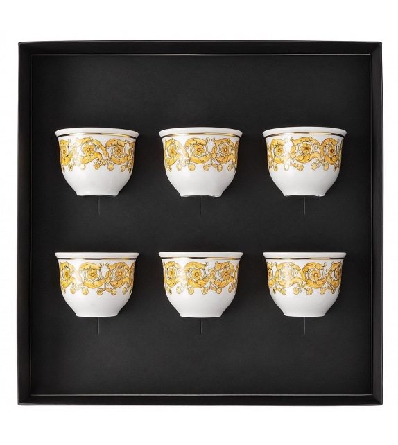 Medusa Rhapsody Rosenthal Versace Set de 6 Vasos Pequeños sin Asa