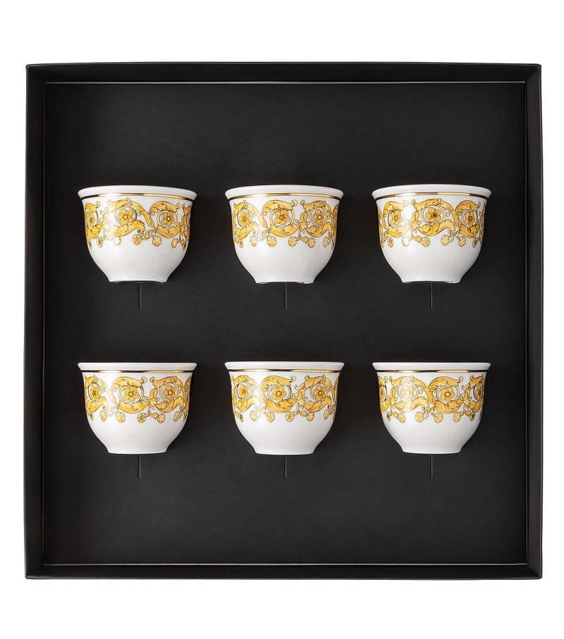 Medusa Rhapsody Rosenthal Versace Set de 6 Vasos Pequeños sin Asa