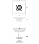 Squared Game Vismara Chess table