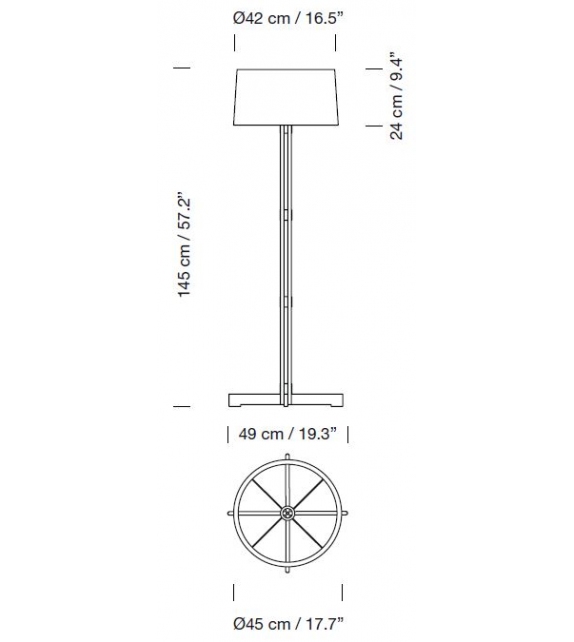 FAD Fija Santa&Cole Lampada da Terra