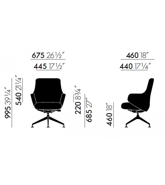 Grand Conference Lowback Chair Vitra