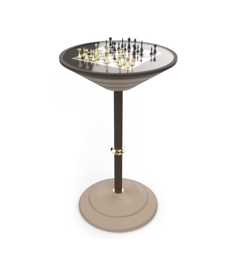 Chess Board Table Vismara Tavolo Alto con Scacchiera