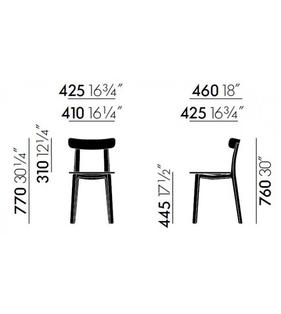 All Plastic Chair Vitra Silla