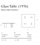 Glass table (1976) Glas Italia Tavolo Basso